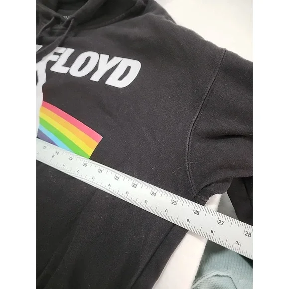 Pink Floyd Dark Side of the Moon Hoodie Black XL Graphic Band Sweatshirt - Picture 6 of 8